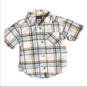 🛍Carter’s button down plaid shirt - Size 3T